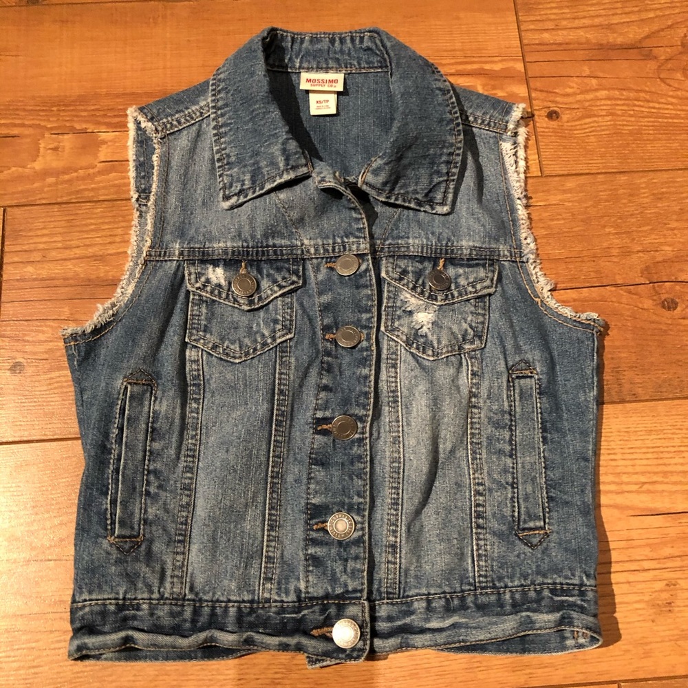 Mossimo Suppy Co. sz XS denim vest - Picture 8 of 13